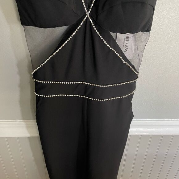 Heiress Beverly Hills NWT Black Diamond Mess Jumpsuit - Picture 6 of 14